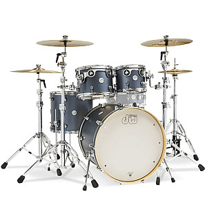 DW Design 5 Piece Drum Set, Blue Slate
