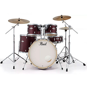 Pearl Export Exx726 SPN/C 6 Piece Drum Set, Satin Scarlett