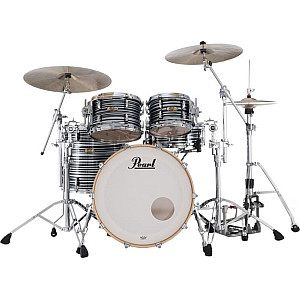 Pearl Masters Maple Pure 6 Piece Drum Set, Black Oyster Swirl