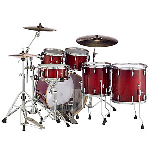 Pearl Session Studio Select 6 Piece Drum Set, Antique Crimson Burst