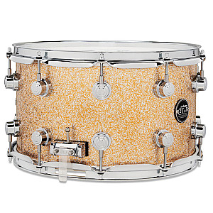 DW Performance DRPF0814SSBR 14X8 inch Maple Snare Drum, Bermuda Sparkle 