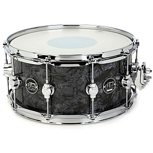 DW Performance DRPF6514SSBD 14X6.5 inch Snare Drum, Black Diamond