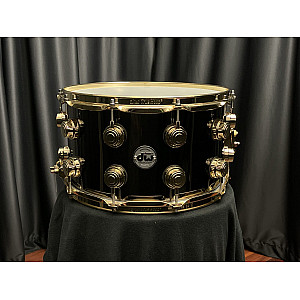 DW Collector's Brass DRVB0814SVG 14x8 inch Snare Drum, Black Nickel