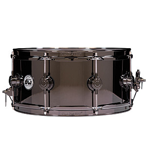 DW Collector’s DRVB6514SVN 14x6.5 inch Black Nickel Brass Snare Drum with Black Nickel Hardware