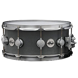 DW Collector's DRVC0713SVC 7"x13" Concrete with Satin Chrome 5mm Snare Drum 
