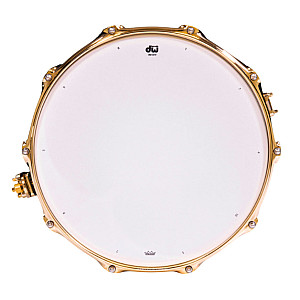 DW Collector's DRX10814SSG083 SSC Maple Snare Drum w/ Gold Hardware, Teal Glass