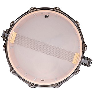 DW Collector's DRX10814SSN077 SSC Maple 14x8 inch White Glass Contrails, Black Nickel