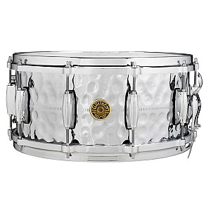 Gretsch G4164HB Hammered Chrome Over Brass 6.5″ x 14″ Snare Drum