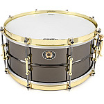 Ludwig Black Beauty LB417BT 6.5"x14" Hammered Brass Tube Lugs Snare Drum
