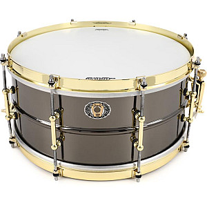 Ludwig Black Beauty LB417BT 6.5"x14" Hammered Brass Tube Lugs Snare Drum