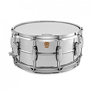 Ludwig Brass Chrome LB402B 6"x14" Snare Drum 
