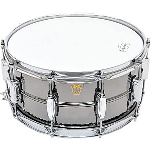 Ludwig Black Beauty LB417K 6.5"x14" Hammered Brass Imperial Lug Snare Drum 