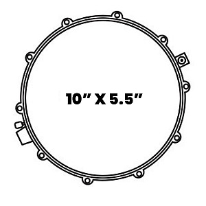 Mapex MPX MPNST0551CN Steel Shell 10x5.5" Snare Drum 