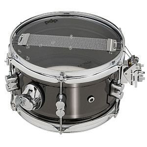PDP PDSN0610BNCR Concept Series Black Nickel Over Steel 6x10" Snare Drum, Black Nickel
