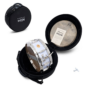 Slingerland Radio King Solid Maple 7"x14" Limited Edition Snare Drum, White Marine Pearl