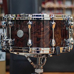 Tama PWB147-GWB 14x7 inch Starphonic Walnut Snare Drum, Gloss Black Walnut Burl