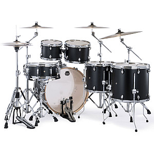 Mapex Mars Maple MM628SFU KD 6 Piece Studioease Drum Set, Matte Black