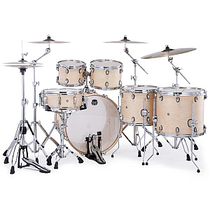 Mapex Mars Maple MM628SFU NW 6 Piece Studioease Drum Set, Natural Satin