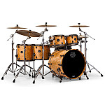Mapex Saturn V MH Exotic 7 Piece Drum Set, Natural Maple Burl